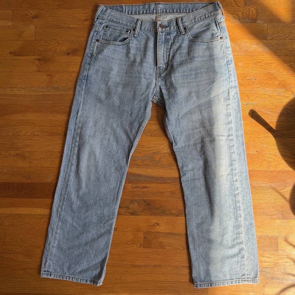 Levi's 569 Loose Straight Jeans Mens 32x30 Blue Denim 100% Cotton Dark Wash